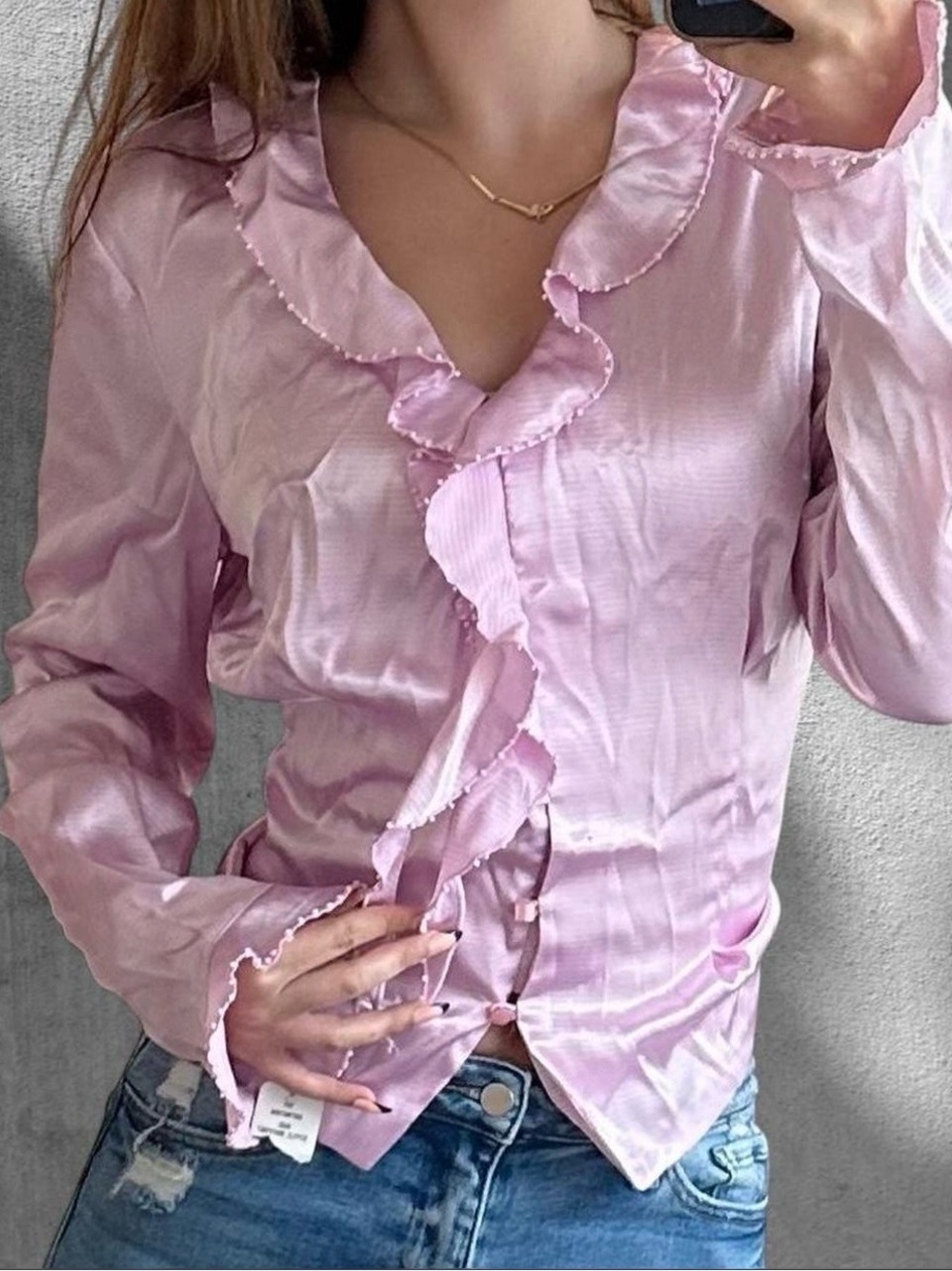 Y2K Beliza Ruffle Top